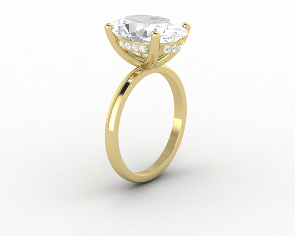Luce 6.0 Ct Oval Cut Engagement Ring