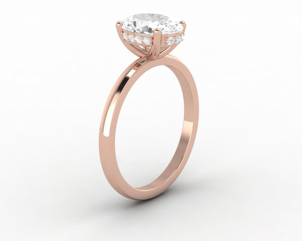 Luce 1.5 Ct Oval Cut Engagement Ring
