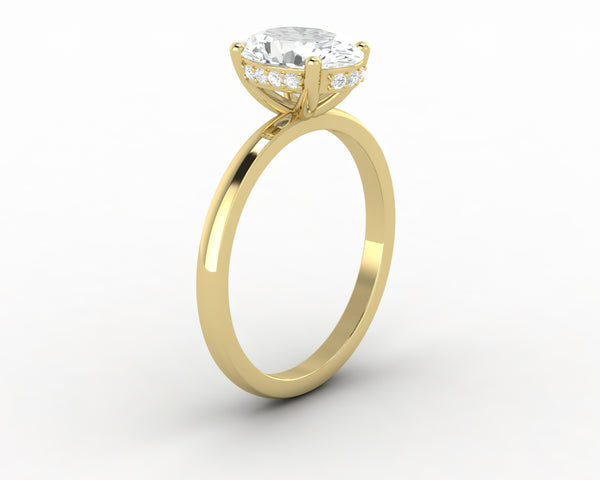 Luce 1.5 Ct Oval Cut Engagement Ring