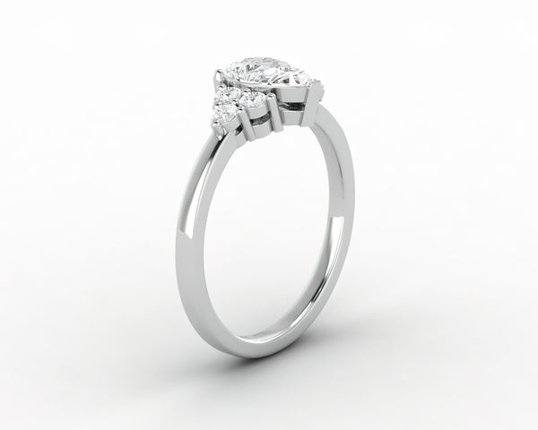 Astrid 0.75 Ct Pear Cut Engagement Ring