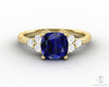 Astrid 2.0 Ct Cushion Cut Blue Sapphire Engagement Ring