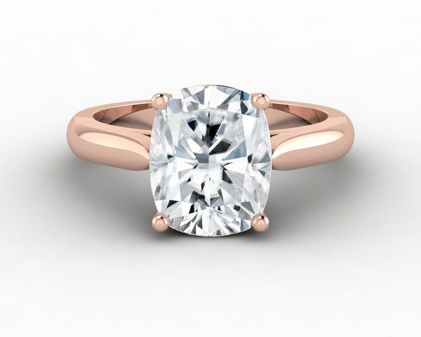 Caterina 3.25 Ct Solitaire Elongated Cushion Cut Engagement Ring