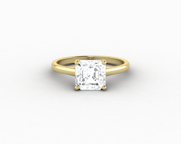 Nora 1.5 Ct Solitaire Asscher Cut Engagement Ring