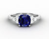 Astrid 2.0 Ct Cushion Cut Blue Sapphire Engagement Ring
