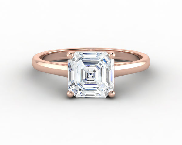 Nora 1.5 Ct Solitaire Asscher Cut Engagement Ring