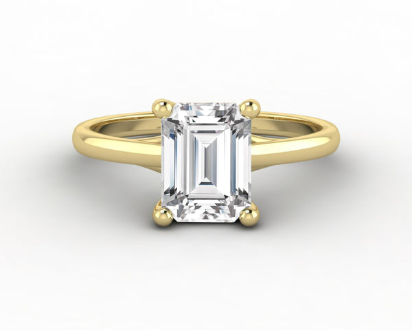 Nora 1.5 Ct Solitaire Emerald Cut Engagement Ring