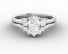 Orion Three Stone 0.75 Ct Oval Cut Bridal Set