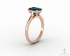 Lilian 1.25 Ct Solitaire Emerald Cut Green Emerald Engagement Ring
