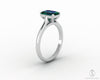 Lilian 1.25 Ct Solitaire Emerald Cut Green Emerald Engagement Ring