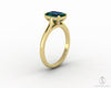 Lilian 1.25 Ct Solitaire Emerald Cut Green Emerald Engagement Ring