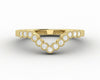 Jolene 1/6 Ct Curved Wedding Band