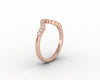 Jolene 1/6 Ct Curved Wedding Band