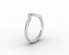 Jolene 1/6 Ct Curved Wedding Band