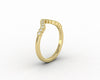 Jolene 1/6 Ct Curved Wedding Band