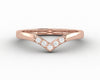 Vivia V Shaped Wedding Band