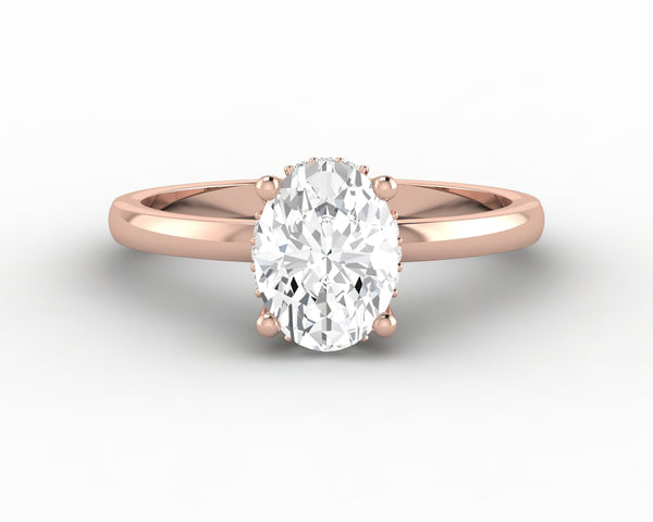 Luce 1.0 Ct Oval Cut Engagement Ring