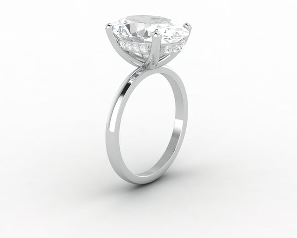 Luce 6.0 Ct Oval Cut Engagement Ring