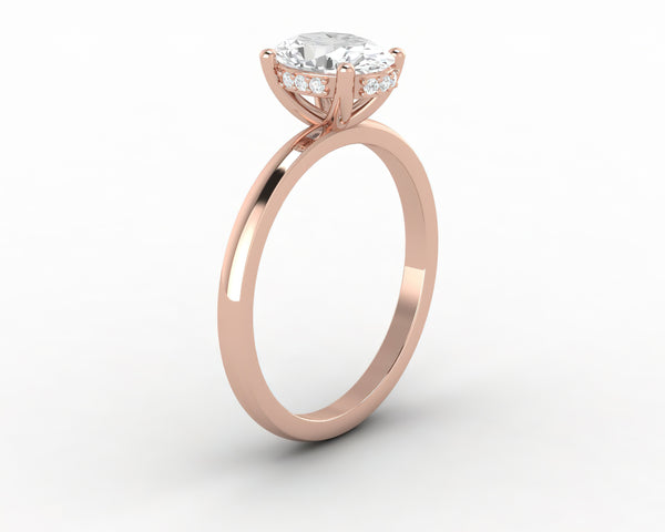Luce 1.0 Ct Oval Cut Engagement Ring