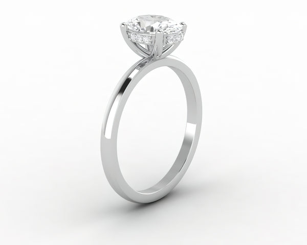 Luce 1.0 Ct Oval Cut Engagement Ring