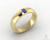 Mariana 4.5mm Men's Blue Sapphire Baguette Wedding Band