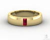 Mariana 4.5mm Men's Ruby Baguette Wedding Band