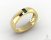 Mariana 4.5mm Men's Green Emerald Baguette Wedding Band