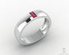 Mariana 4.5mm Men's Ruby Baguette Wedding Band