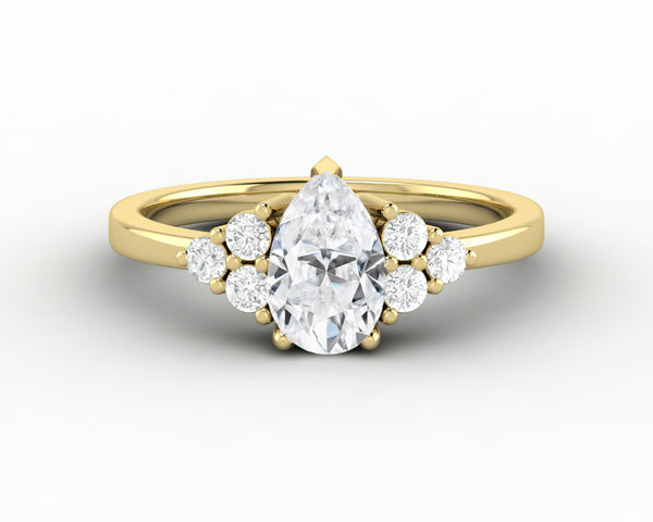 Astrid 0.75 Ct Pear Cut Engagement Ring