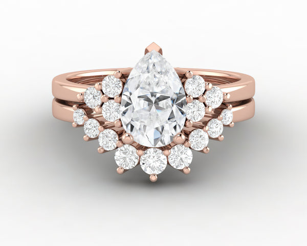 Astrid 1.2 Ct Pear Cut Bridal Set