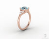 Astrid 1.5 Ct Cushion Cut Natural Aquamarine Engagement Ring
