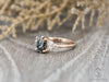 Astrid 1 1/2 Ct Oval Cut Grey Moissanite Engagement Ring