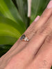 Astrid 1 1/2 Ct Oval Cut Grey Moissanite Engagement Ring