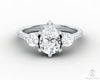 Orion Three Stone 1.20 Ct Pear Cut Engagement Ring