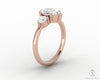 Orion Three Stone 1.20 Ct Pear Cut Engagement Ring