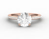 Eleonora 1.75 Ct Round Cut Engagement Ring with Side Stones