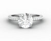 Eleonora 1.75 Ct Round Cut Engagement Ring with Side Stones