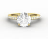 Eleonora 1.75 Ct Round Cut Engagement Ring with Side Stones