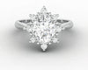 Bridget 1.5 Ct Oval Cut Halo Engagement Ring