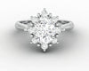 Bridget 1.0 Ct Oval Cut Halo Engagement Ring