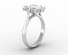 Bridget 1.5 Ct Oval Cut Halo Engagement Ring