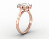 Bridget 1.0 Ct Oval Cut Halo Engagement Ring