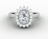 Allegra 1.00 Ct Cushion Cut Halo Engagement Ring