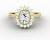 Allegra 1.00 Ct Cushion Cut Halo Engagement Ring