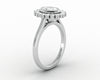 Allegra 0.75 Ct Oval Cut Halo Engagement Ring