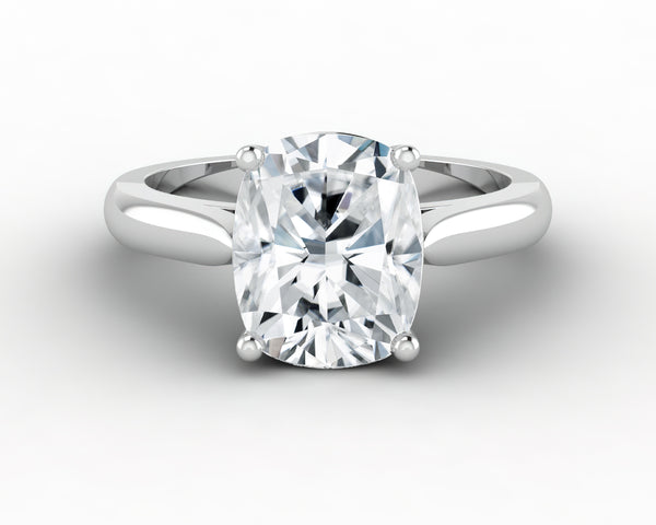 Caterina 3.25 Ct Solitaire Elongated Cushion Cut Engagement Ring