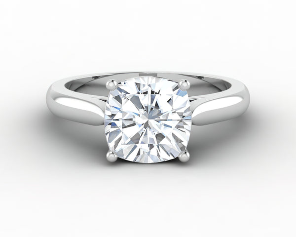 Caterina 2.25 Ct Solitaire Cushion Cut Engagement Ring