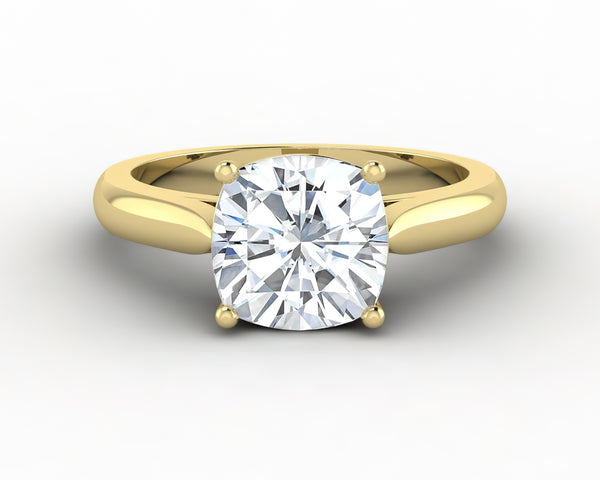 Caterina 2.25 Ct Solitaire Cushion Cut Engagement Ring