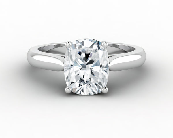Caterina 2.25 Ct Solitaire Elongated Cushion Cut Engagement Ring