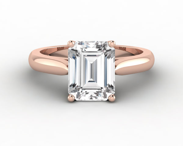 Caterina 2.5 Ct Solitaire Emerald Cut Engagement Ring