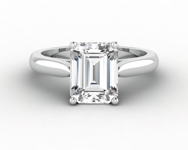 Caterina 2.5 Ct Solitaire Emerald Cut Engagement Ring